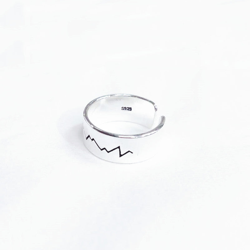 Argent Bague artisanal délicat