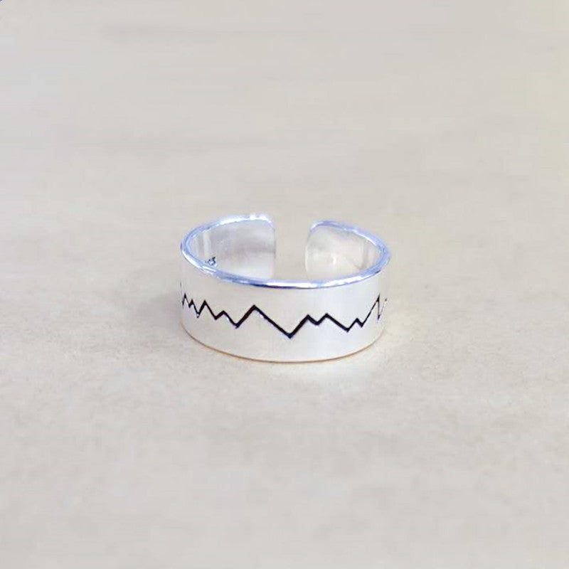 Argent Bague artisanal délicat