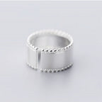 Argent Bague artisanal délicat