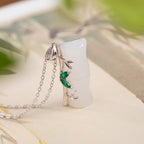 Argent Collier vintage fait main