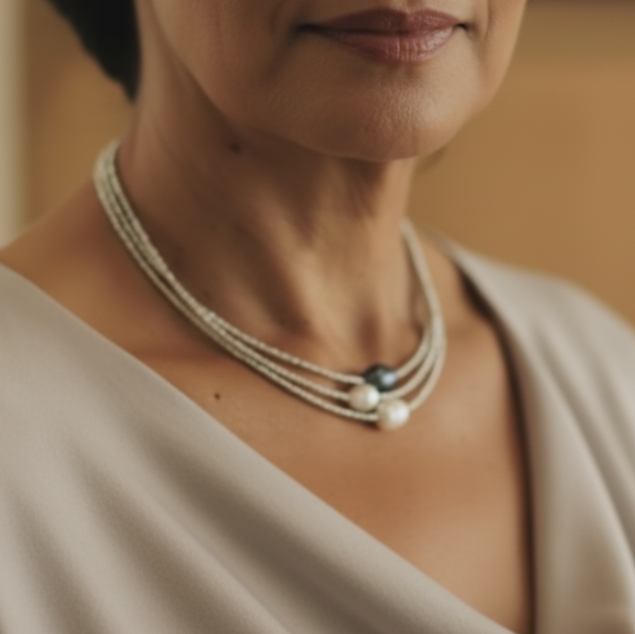 Perle Collier magnifique au style unique