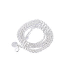 Argent Collier vintage fait main