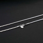 Argent Collier vintage fait main