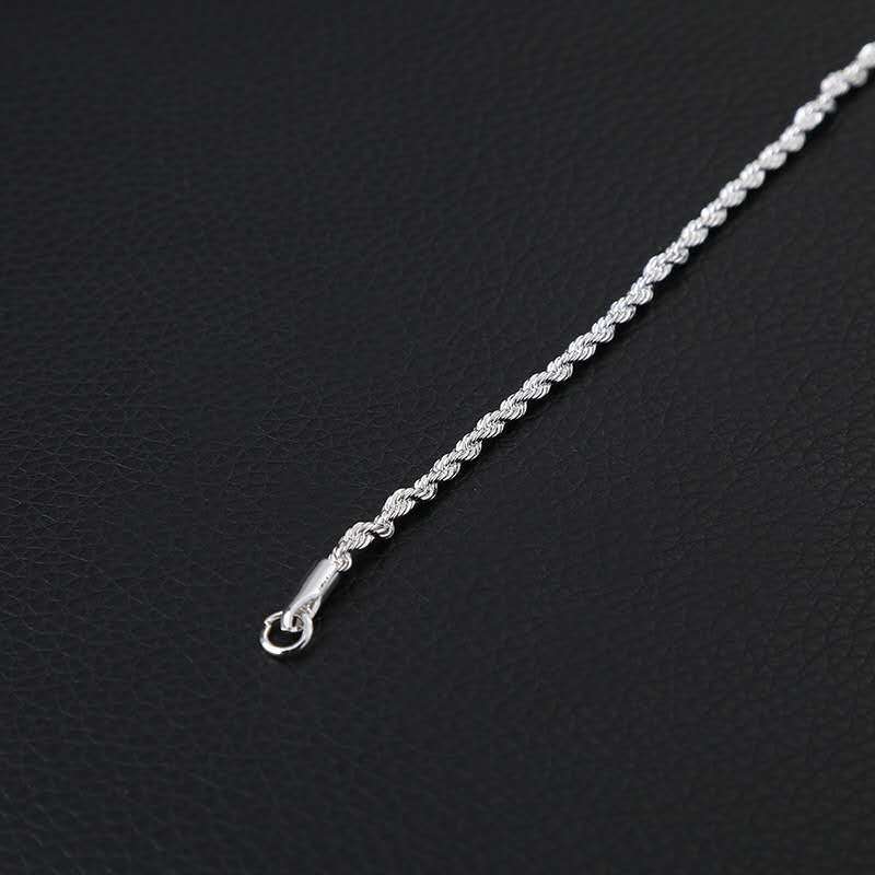 Argent Collier vintage fait main