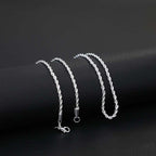 Argent Collier vintage fait main