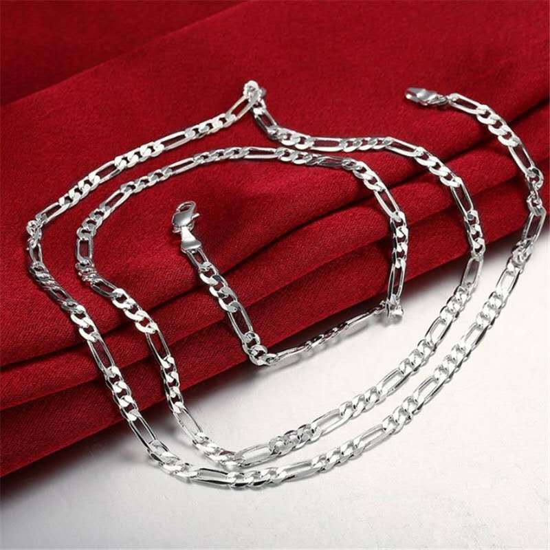 Argent Collier magnifique au style unique