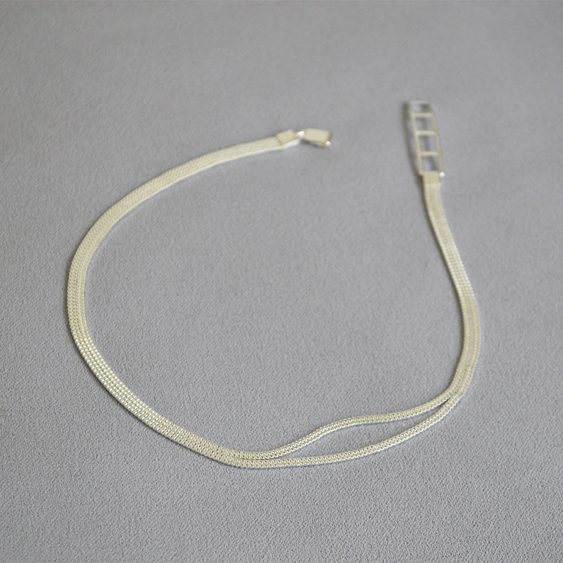 Argent Collier élégant pour toute occasion