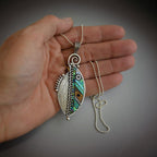 Argent Collier magnifique au style unique