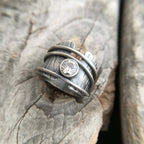 Argent Bague artisanal délicat