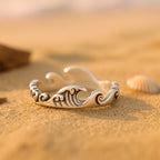 Argent Bague artisanal délicat