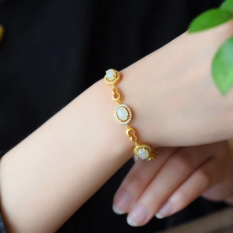 Argent Bracelet classique au charme intemporel