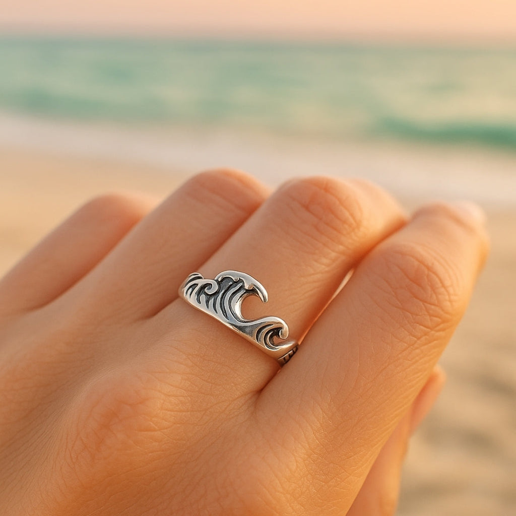 Argent Bague artisanal délicat