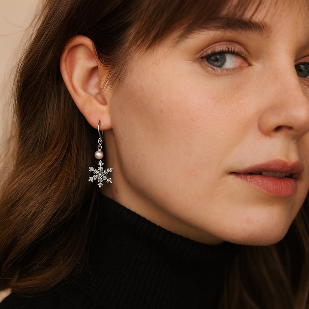 Perle Boucle d'oreille romantique pour moments spéciaux