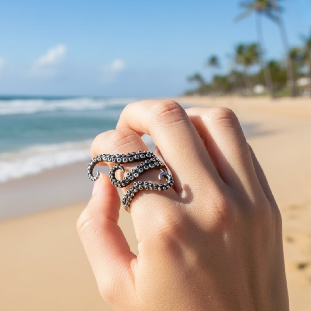 Argent Bague artisanal délicat
