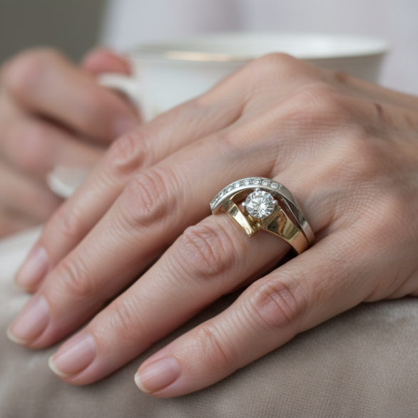 Or Bague sublime pour tous les jours