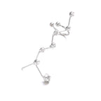 Argent Boucle d'oreille artisanal délicat