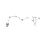 Argent Boucle d'oreille artisanal délicat