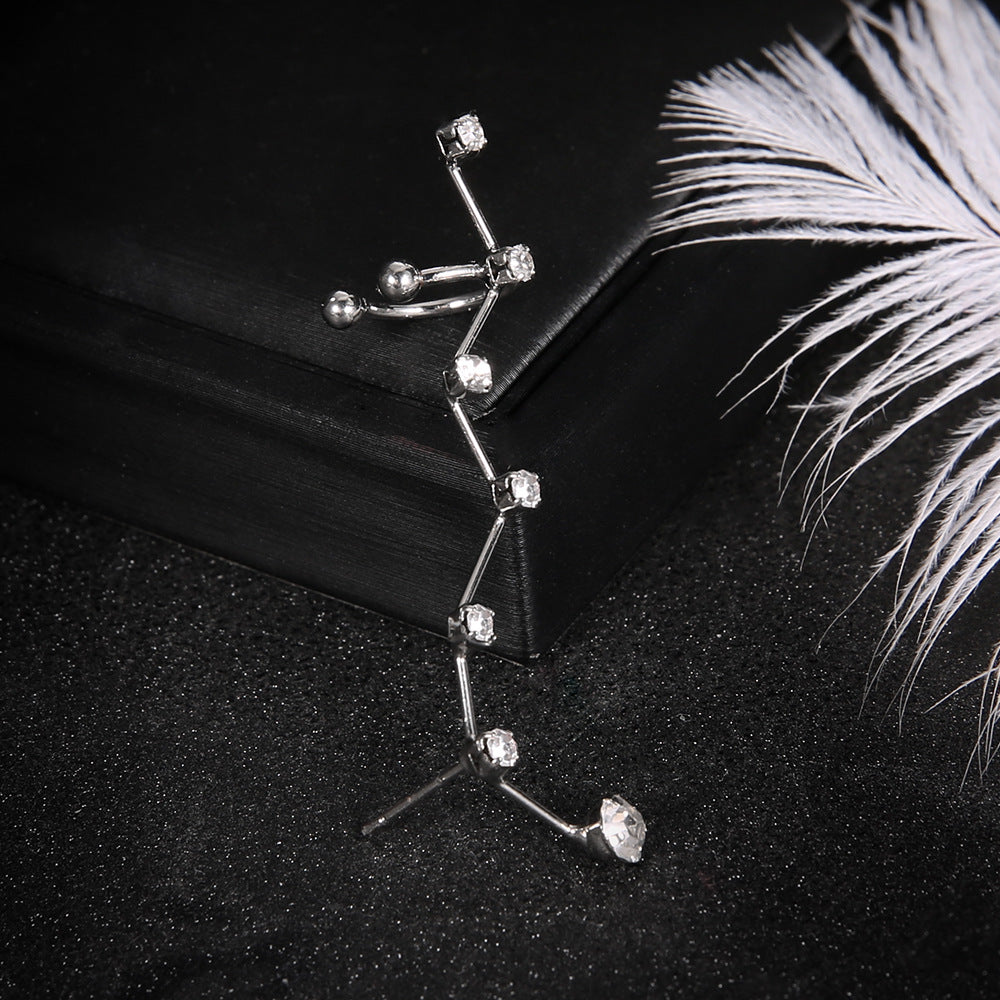 Argent Boucle d'oreille artisanal délicat