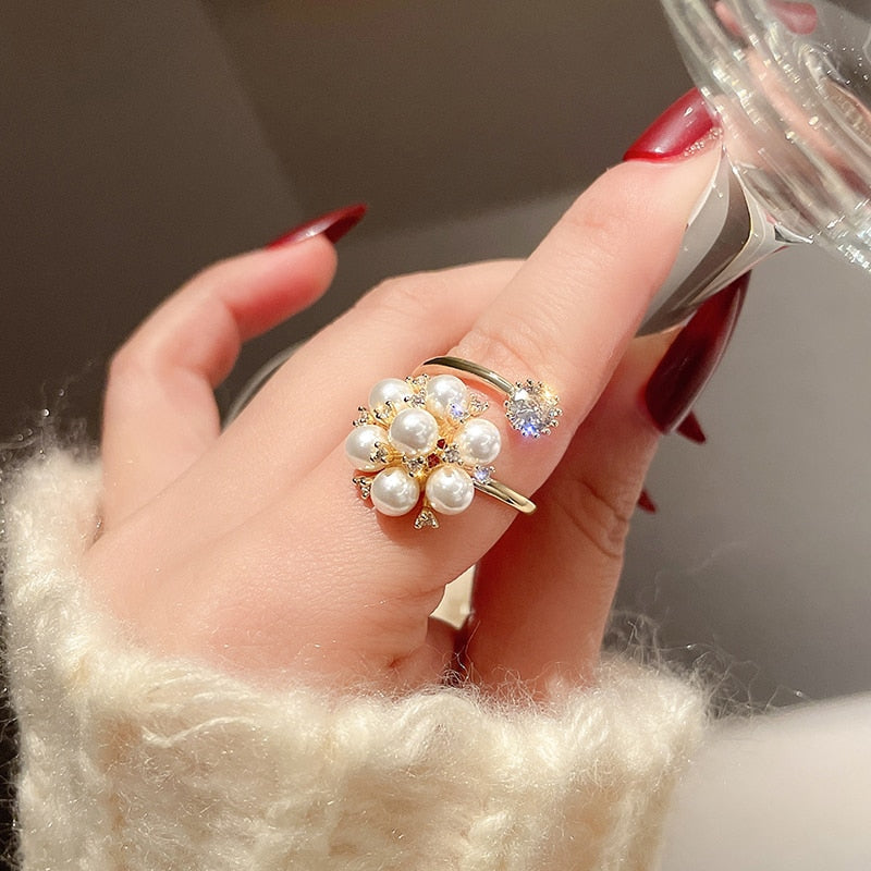 Perle Bague romantique pour moments spéciaux