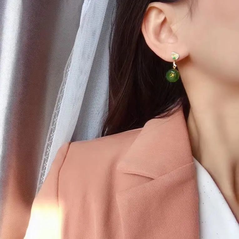 Argent Boucle d'oreille artisanal délicat