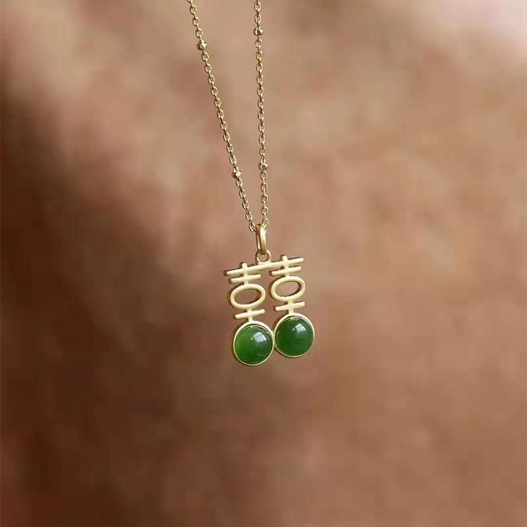 Argent Collier magnifique au style unique