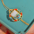 Argent Collier vintage fait main