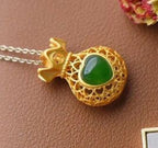 Argent Collier vintage fait main