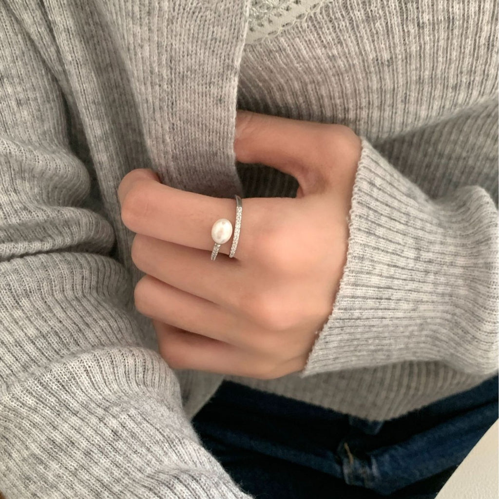 Perle Bague romantique pour moments spéciaux