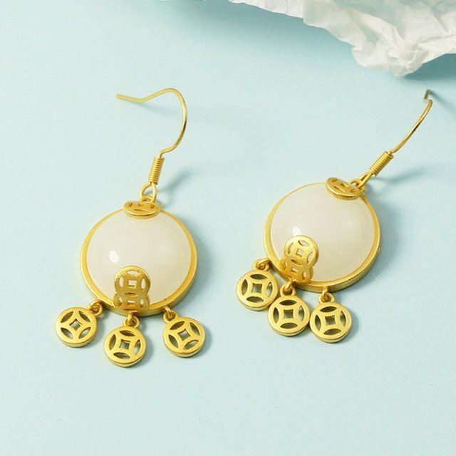 Argent Boucle d'oreille artisanal délicat