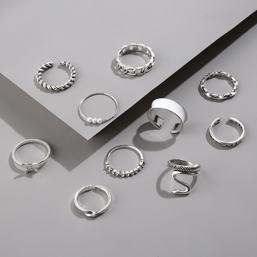 Perle Bague magnifique au style unique