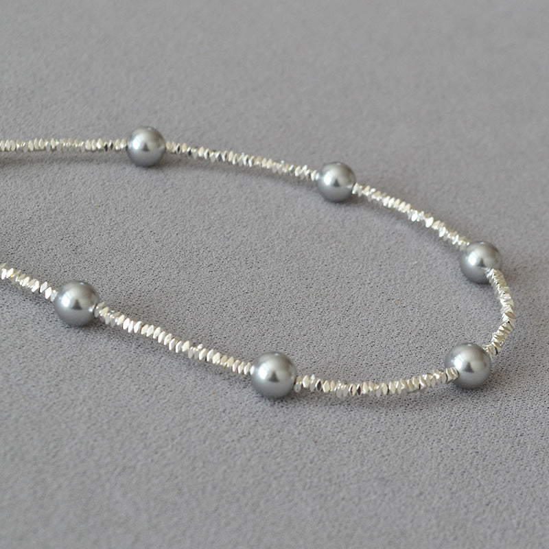 Argent Collier vintage fait main