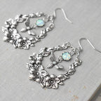 Argent Boucle d'oreille artisanal délicat