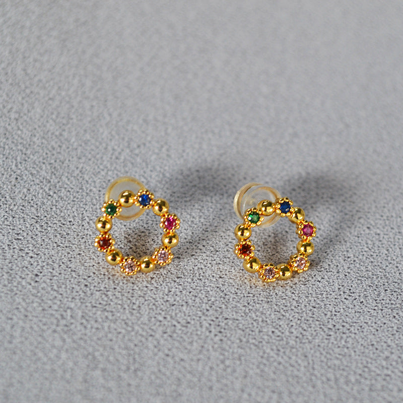 Argent Boucle d'oreille artisanal délicat