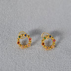 Argent Boucle d'oreille artisanal délicat