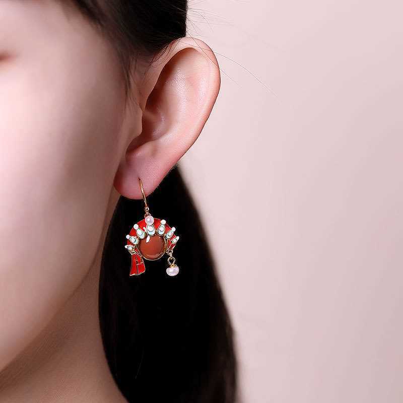 Argent Boucle d'oreille artisanal délicat