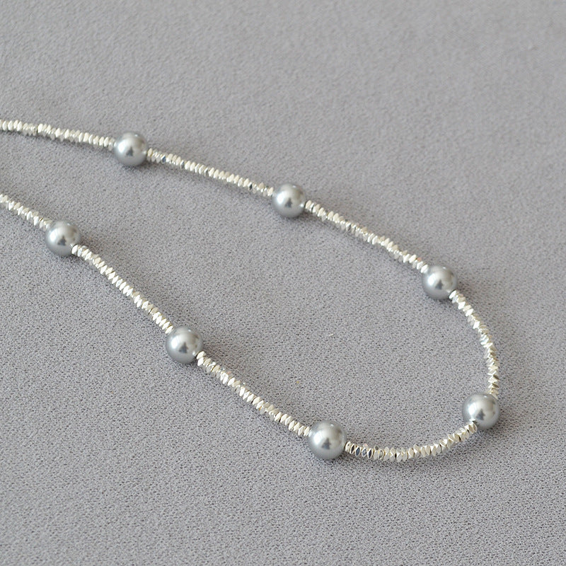 Argent Collier vintage fait main