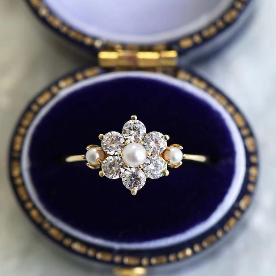 Perle Bague romantique pour moments spéciaux