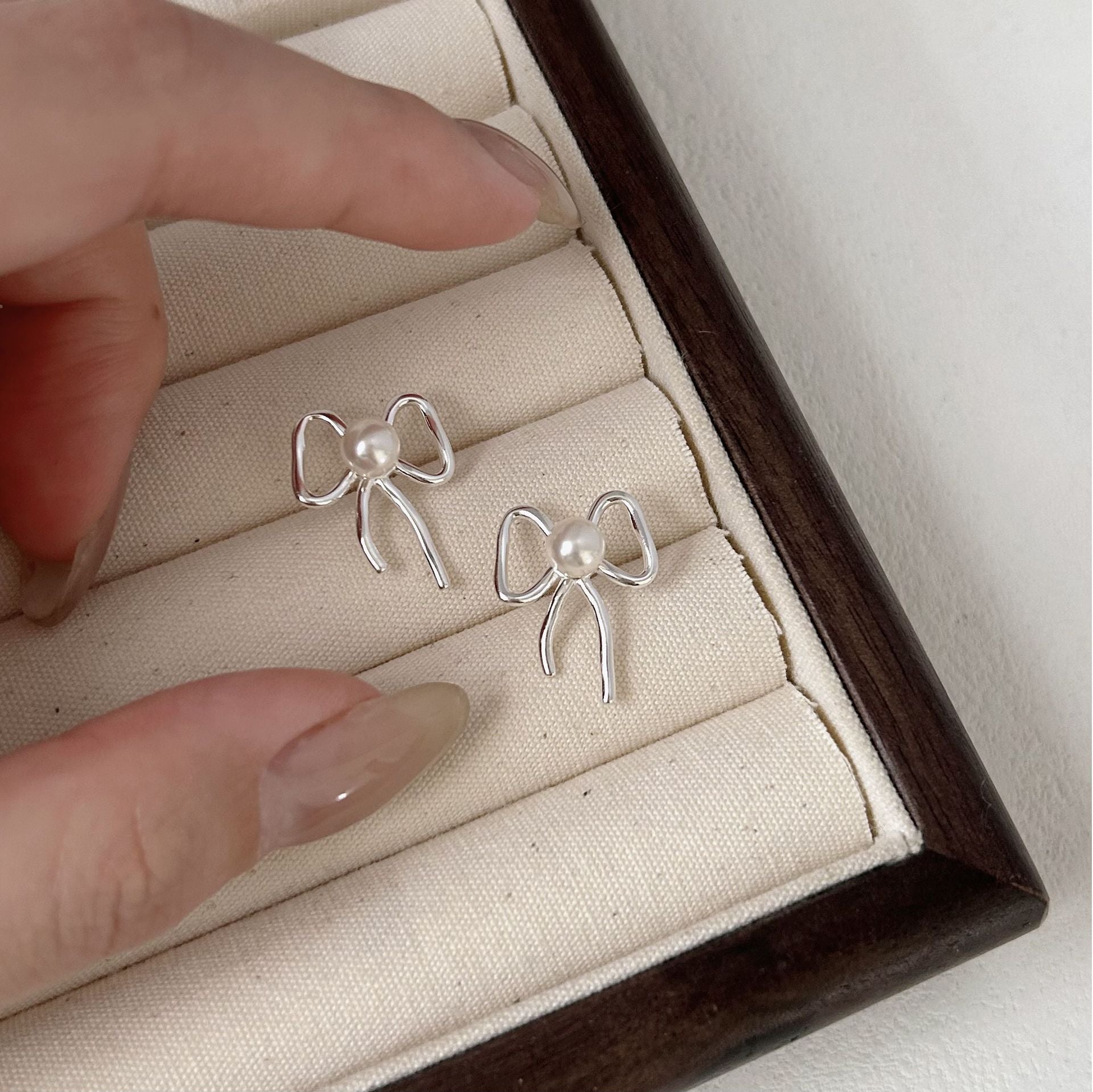 Perle Boucle d'oreille magnifique au style unique