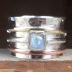 Argent Bague artisanal délicat