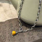 Argent Collier magnifique au style unique