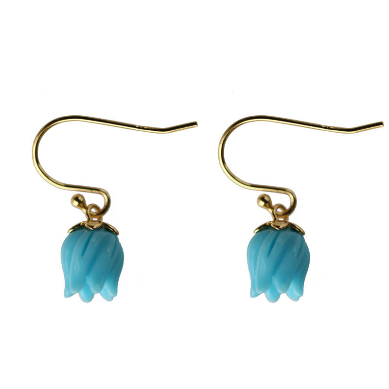 Argent Boucle d'oreille artisanal délicat