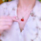 Argent Collier magnifique au style unique