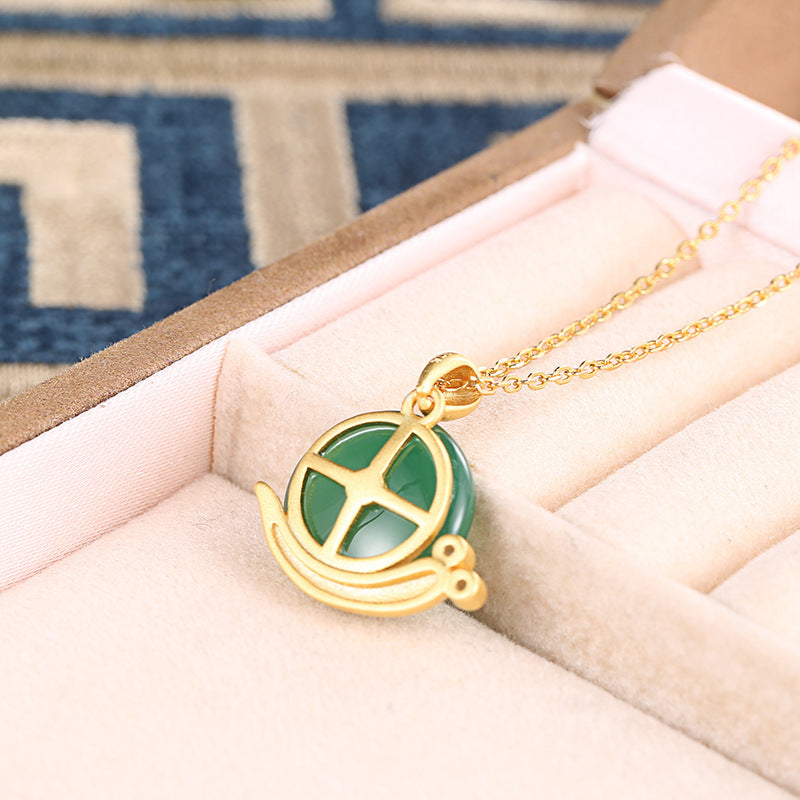 Argent Collier vintage fait main