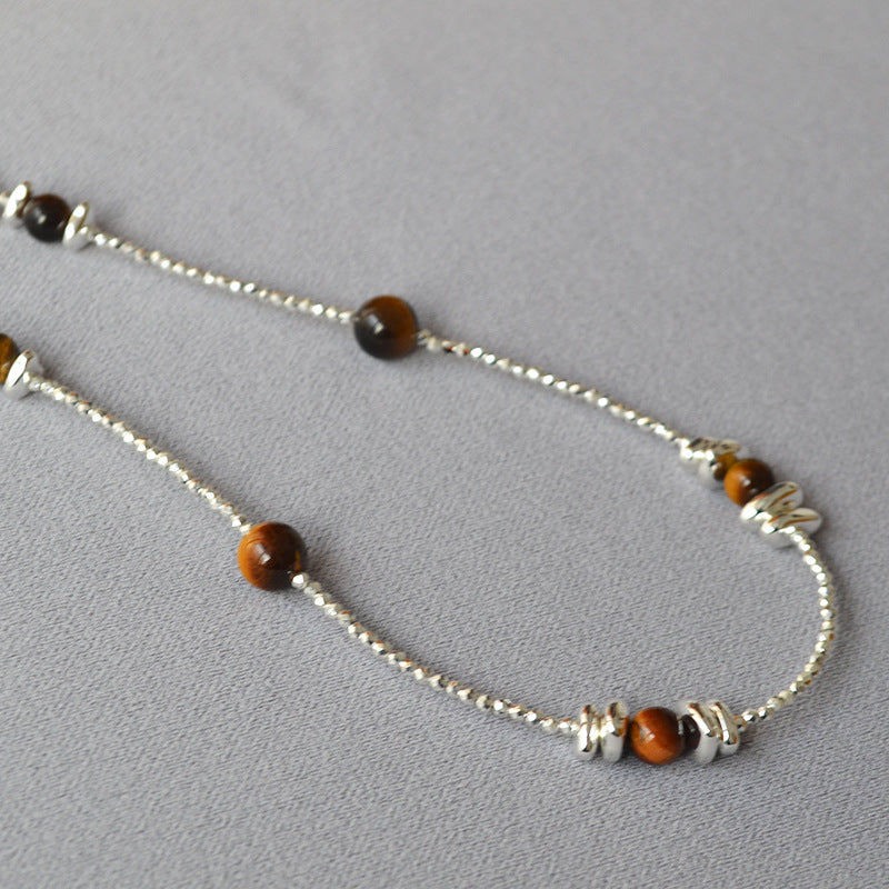 Argent Collier vintage fait main