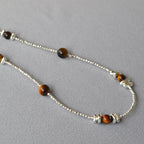 Argent Collier vintage fait main