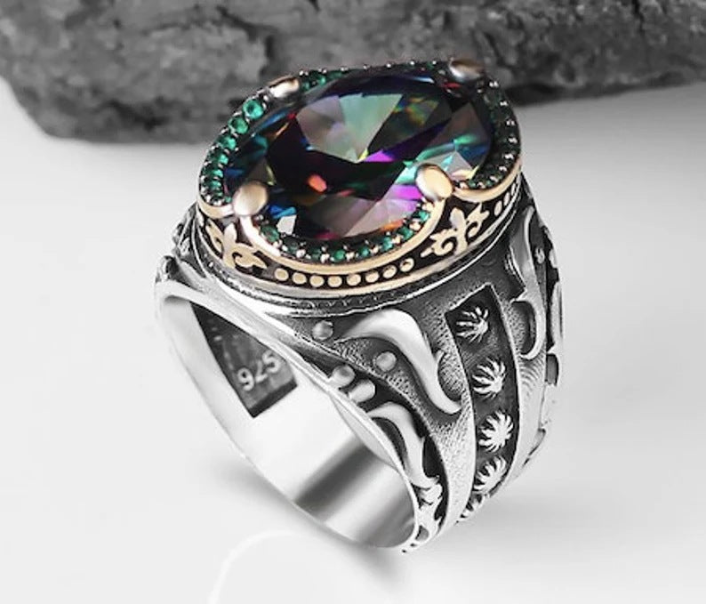 Argent Bague artisanal délicat