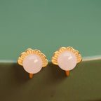 Argent Boucle d'oreille artisanal délicat