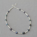 Argent Collier magnifique au style unique