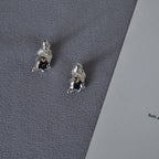 Argent Boucle d'oreille artisanal délicat