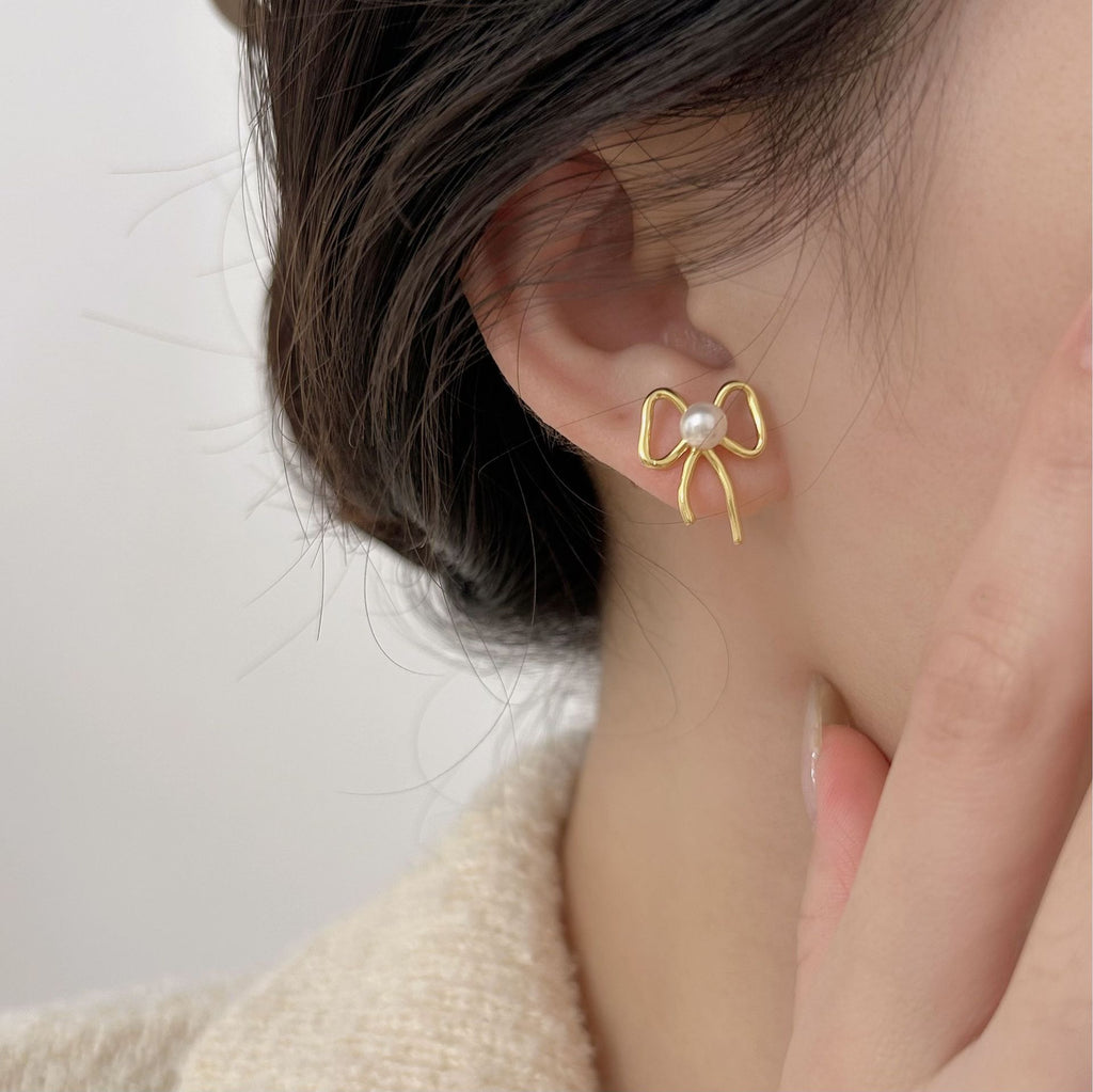 Perle Boucle d'oreille magnifique au style unique